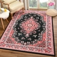 thumbnail image 2 of TWINNIS Area Rug Flowers Boho Design Rug for Living Room,Bedroom,4'x6',Red, 2 of 7
