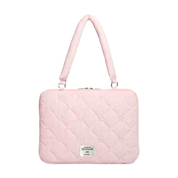 QHUDLV Shockproof Laptop Bag, Thickened Multi-Pocket Shoulder Crossbody Work Case