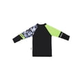 thumbnail image 6 of HCNTES Kids Boys Cartoon Animals Printed Rash Guard with Hat 3pcs Swimsuit Pool Party Swimwear Beach Bathing Suit(Black,15-16 Years), 6 of 8