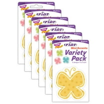 TREND Garden Butterflies Mini Accents Variety Pack, 36 Per Pack, 6 Packs