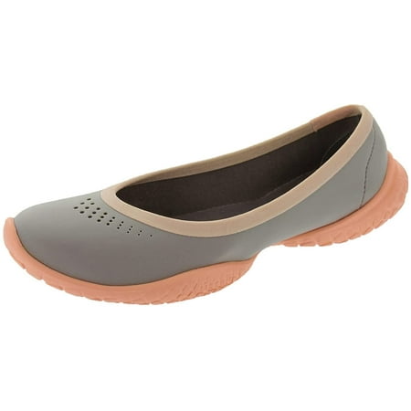 

LISSOM Women s Flyte Grey Coral Soles Slip-On Shoes - Lightweight & Flexible - 8mm Heel Toe Drop Removable Insoles - Size 5