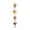 As Shown 2, variant on Steel Leaf Rain Chain, Garden Gift for Mom, Gutters, Rain Catcher for Downspout with Adapter, Thick Flower Cups C