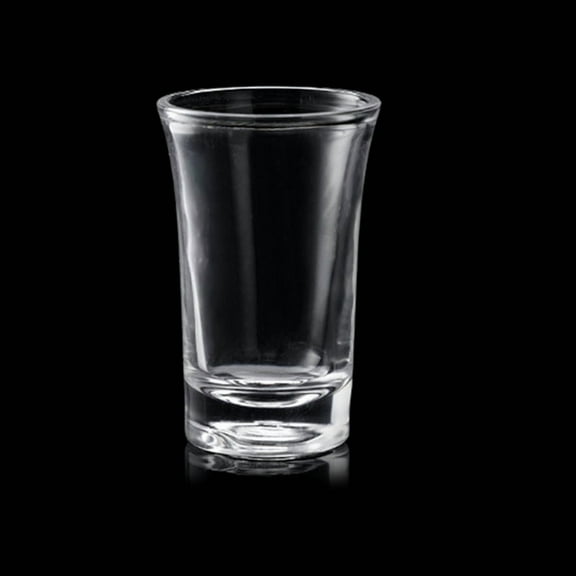 AOOOWER 6pc Heavy Base Shot Glasses Whiskey Wine Glasses Clear Shatterproof Drinking Cup