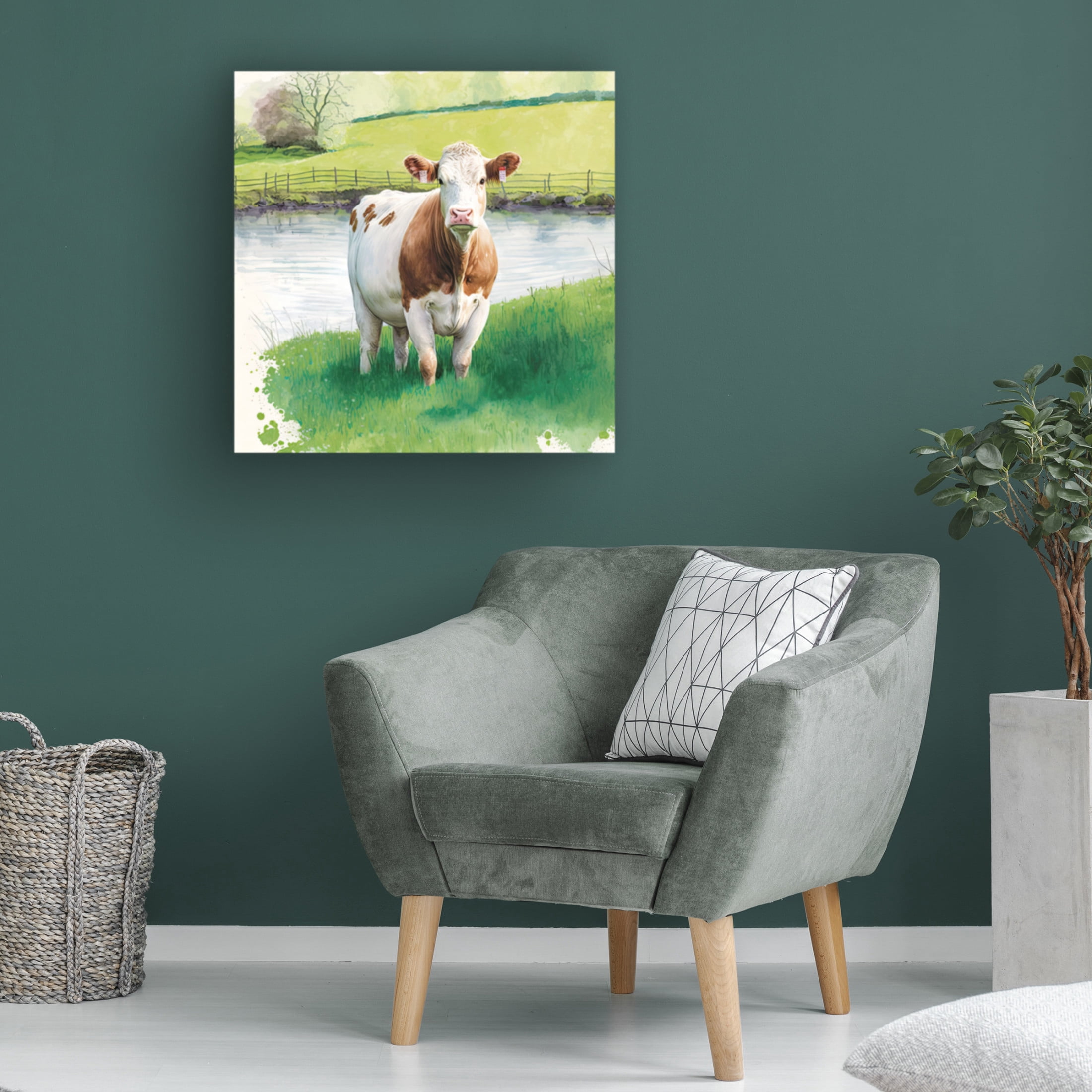 Canvas Wall Art - The Golden Valley 'First Day Out' Wall Art for Living Room, Bedroom, or Office Décor by Trademark Fine Art - 24 x 24 Inches
