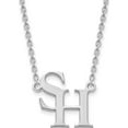 thumbnail image 1 of 10K White Gold 10Kw Logoart Sam Houston State University Large Pendant With Necklace (18 X 21) Made In United States 1w006shs-18, 1 of 5