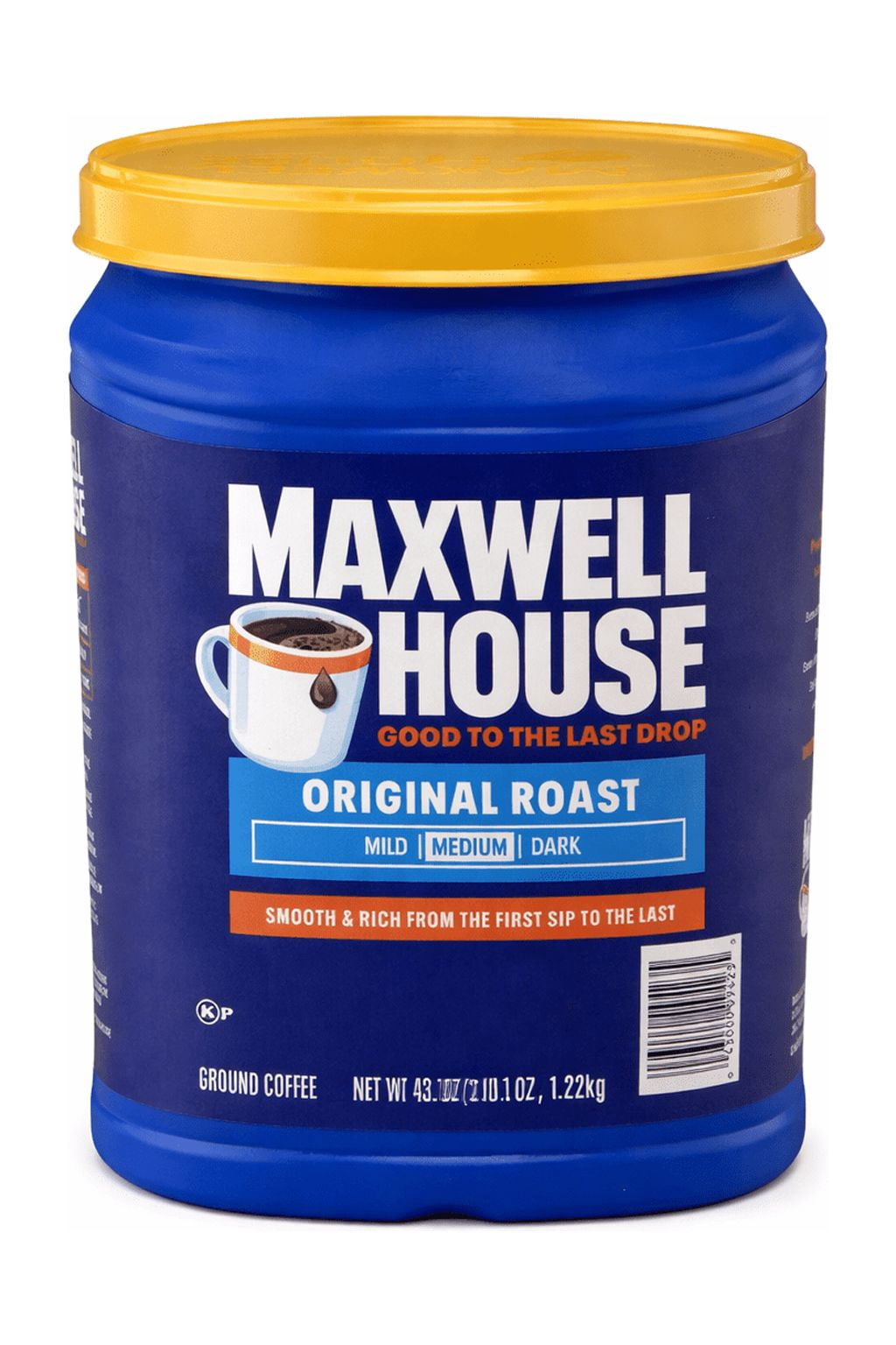 Maxwell House Original Roast Medium Ground Coffee, 43.1 oz.Pack of 2