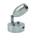 thumbnail image 2 of Luces LED, 12 V-24 V, universal, puerto de carga USB, mini regulable, lámpara de noche, luz de pared, lámpara de lectura, para a de remolque de RV interior Plata 3000K DYNWAVEMX Lampara de lectura, 2 of 6