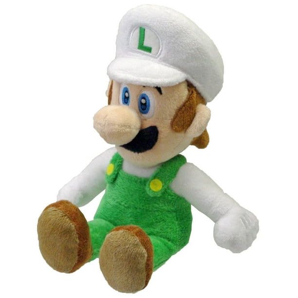 Peluche Nintendo officielle Super Mario Fire Luigi, 20,3 cm 