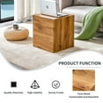 thumbnail image 5 of Coffee Table, Mdf Center Table with Elegance and Natural Fashion, Modern Coffee Tables with 15.7*15.7*17.7 Inches for Living Room,Office, Reception Room,Dark Wood, 5 of 7
