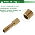 thumbnail image 3 of Accesorios de tubería de cobre Unique Bargains 1/8" hembra x 1/8" macho, unión de extensión de rosca interna y externa 1.97" 2 piezas, 3 of 7