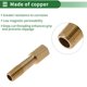 thumbnail image 3 of Accesorios de tubería de cobre Unique Bargains 1/8" hembra x 1/8" macho, unión de extensión de rosca interna y externa 1.97" 2 piezas, 3 of 7