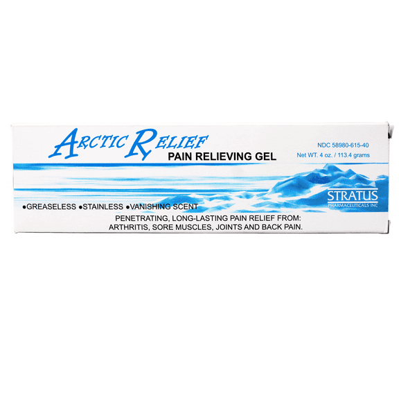 Arctic Relief Pain Relieving Gel , Long-Lasting Relief from Arthritis, Sore Muscles, Joints and Back, 3.5% Natural Menthol, 4 OZ