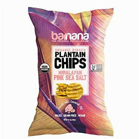 Barnana Organic Plantain Chips - Himalayan Pink Salt - 5 Ounce - Barnana Salty, Crunchy, Thick Sliced Snack - Best Chip For Your Everyday Life - Cooked in Premium Coconut Oil 1 (Best Fruit Snacks Ever)