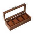 thumbnail image 4 of Caja para reloj, elegante almohada suave para hombres y mujeres, organizador multiusos a prueba de polvo. 4 ranuras, 4 of 9
