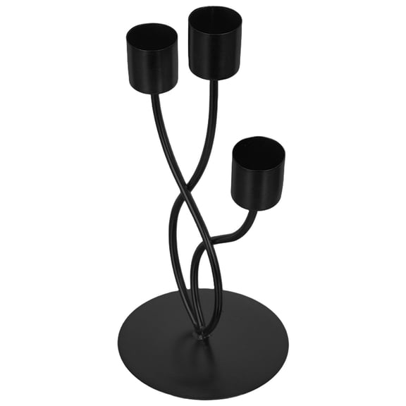 ETEREAUTY Wrought Iron Candle Holder with Stable Base, Elegant Table Decor for Weddings, Parties, and Home Use