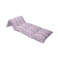 thumbnail image 4 of Feather Floor Pillow Lounger Cover, Bohemian Ornamental Fluffy Plumage Composition on Soft Colored Backdrop, Nap Mat Printed Fabric Case for 5 Pillows, 88" x 36", Pale Mauve and Lilac, by Ambesonne, 4 of 5