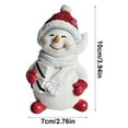 thumbnail image 3 of GiLiling Classic Resin Snowman Figurine, Charming Snowman Christmas Decorations for Indoor Winter Displays on Home Tables, Shelves, and as Small Xmas Ornaments, 3 of 4