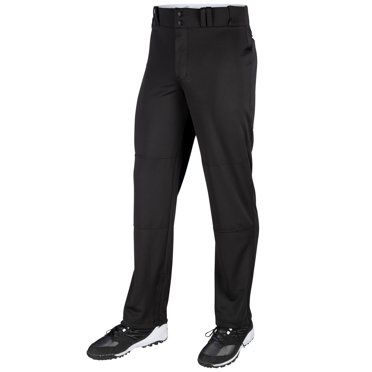 Triple Crown Open-Bottom Baseball Pants, Youth Large, Black