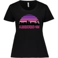 thumbnail image 3 of Inktastic Albuquerque New Mexico Retro Sunset Skyline Women's Plus Size T-Shirt, 3 of 5
