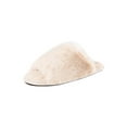 thumbnail image 4 of Jessica Simpson Womens Plush Faux Fur Fuzzy Slide On Open Toe Slipper with Memory Foam, 4 of 9