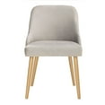 thumbnail image 2 of SAFAVIEH Lulu Modern Upholstered Dining Chair, Grey, Set of 2, 2 of 7