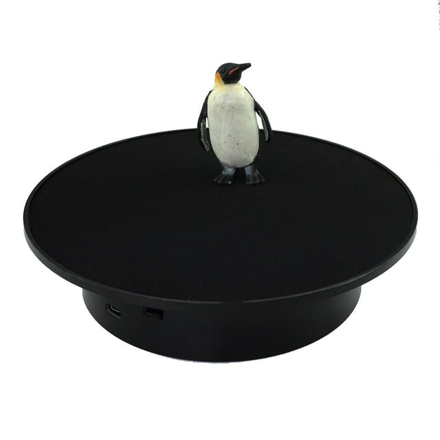 360-Degree Electric Rotating Turntable, Low Noise Adjustable Smooth Rotation Non-Slip Display Stand for Photographic Products