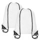 thumbnail image 1 of Mochila con cordón, 2 piezas de mochila de poliéster para gimnasio, bolsas para deportes (blanco, 34 cm x 43 cm), 1 of 7