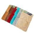 thumbnail image 4 of kayannuo 3pc Bathroom Set Rug Contour Mat Toilet Lid Cover Plain Solid Color Bathmats, 4 of 4