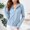 Sky Blue, variant on Vinsonshop Women's Outdoor UV Sun Protection Shirt UPF 50 Lightweight Long Sleeve Hoodie Jacket Sun Cover Up Blue L