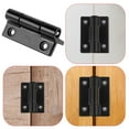 thumbnail image 1 of Minkissy 4 Pcs Charnières de Porte en Acier Inoxydable avec Design Réglable pour une Ouverture Fluide, 1 of 5