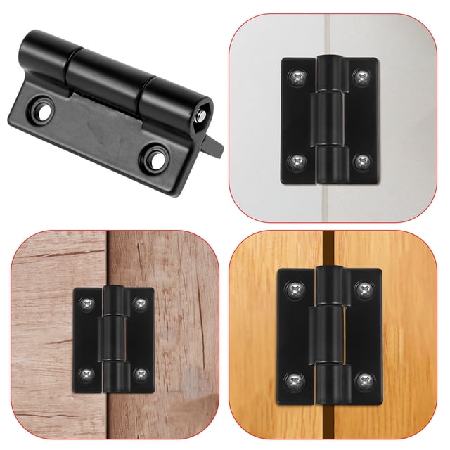 Minkissy 4 Pcs Charnières de Porte en Acier Inoxydable avec Design Réglable pour une Ouverture Fluide