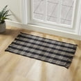 thumbnail image 4 of My Texas House Halloween Black Plaid Indoor/Outdoor Layering Rug, 38" x 58", 4 of 5