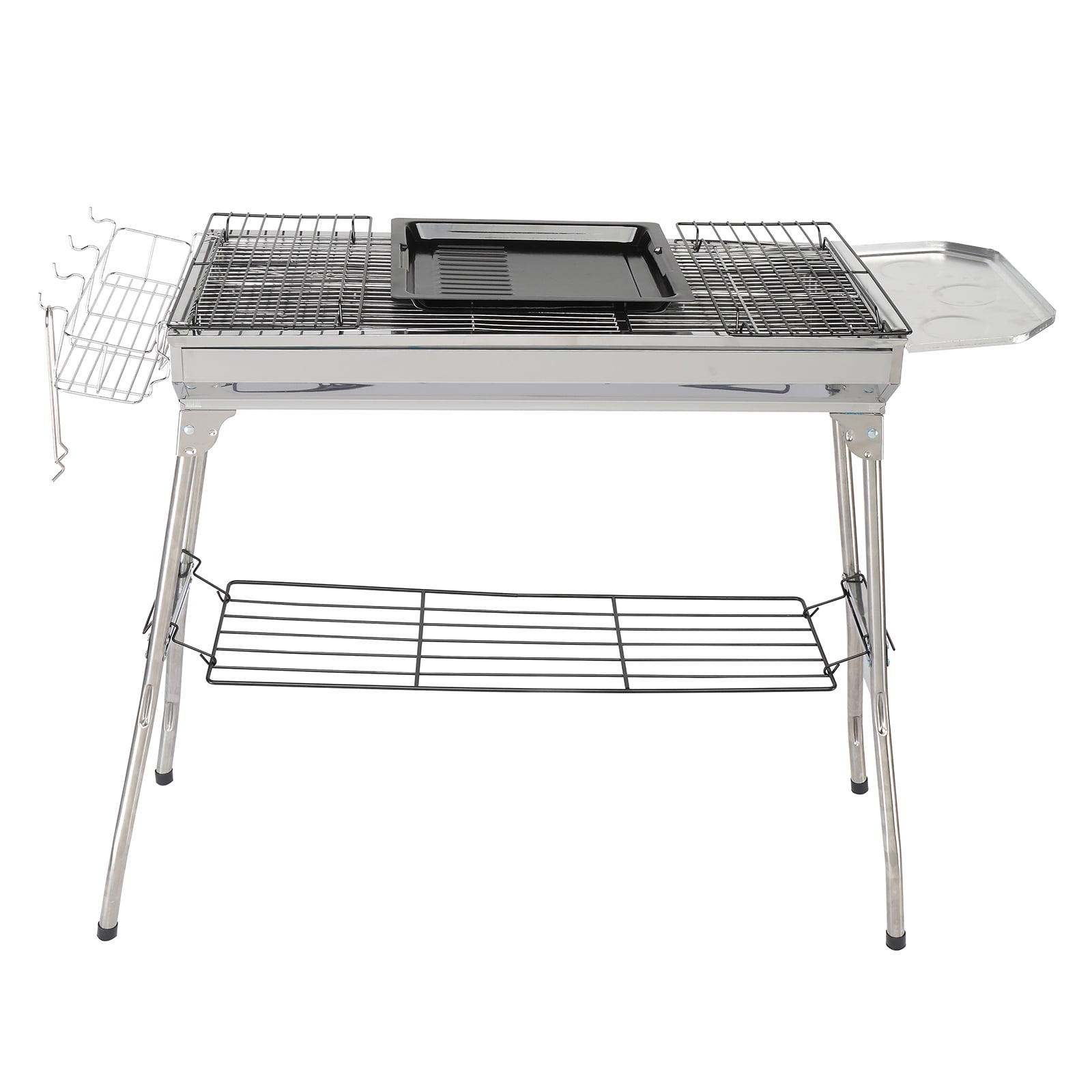 Portable BBQ Barbeque Grill Stainless Steel Outdoor Garden Party Charcoal Large