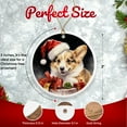 thumbnail image 2 of Pembroke Welsh Corgi Dog Ornament - Pet Ornament for Christmas Tree - 3" Round Ceramic - Printed in USA - Puppy New Dog - Dog Mom - Dog Dad - Pet Owner - Xmas Decoration DOG0159, 2 of 5