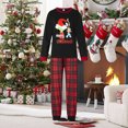 thumbnail image 1 of Pijamas Navideñas Conjunto de pijama de 2 piezas Traje diario con cintura elástica y estampado informal familiar Ygjytge Negro*mujer T M para Unisex, 1 of 7