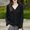 #284-Black, variant on AUNVITO Comfortable Loose Fit Long Sleeves Cardigan for Women Casual Solid Color All Season Wear