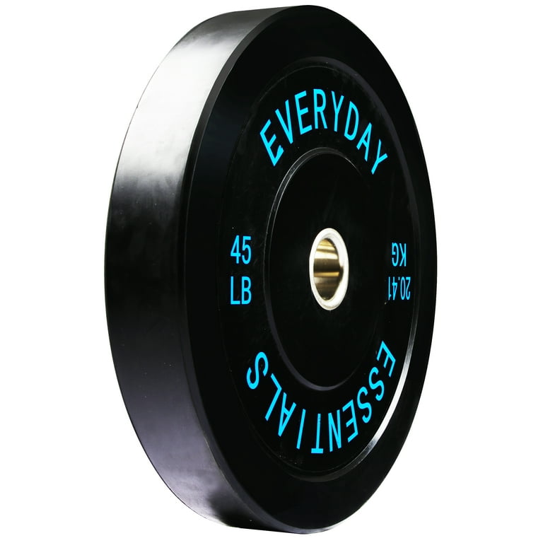 Everyday Essentials Color Coded Black Olympic Bumper Weight