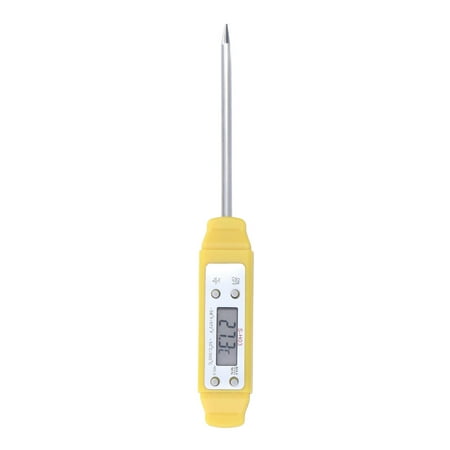 

Digital Food Thermometer Real Time Readings Digital Pocket Thermometer ABS Stainless Steel For Kitchen Yellow