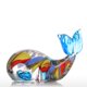 thumbnail image 1 of Tooarts Ornamento de cristal de la ballena colorida del regalo Figurilla del animal Tooarts Artesanía de vidrio, 1 of 6