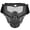 Grey, variant on Skull Powersport Goggles with Detachable Face Mask Protective Tactical Glasses for Motorcycle Off-Road Racing, 7.28x7.87x3.15 inches / 18.5x20x8 cm (Colorful Lens)