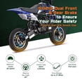 thumbnail image 4 of Arshin 40cc 4-Stroke Gas Dirt Bike - 20 MPH Max Speed,Disc Brakes,Perfect Youth & Adult Beginner Pit Bike(Blue), 4 of 8