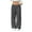 Gray, variant on SwiftWear Women's Plush High-Waisted Baggy Sweatpants Cozy Fleece-Lined Wide Leg Trousers with Elastic Drawstring Waist Winter Warm Lounge Palazzo Pants S-2XL