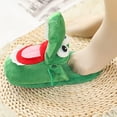 thumbnail image 4 of Zapatillas De Animales De Peluche, Zapatillas De Cocodrilo Verde De Dibujos Animados Para Hombres Y Mujeres, Zapatillas De Casa Cálidas Y Bonitas De Invierno Para Interiores, Zapatillas De Casa sonducket AP006175-01, 4 of 6