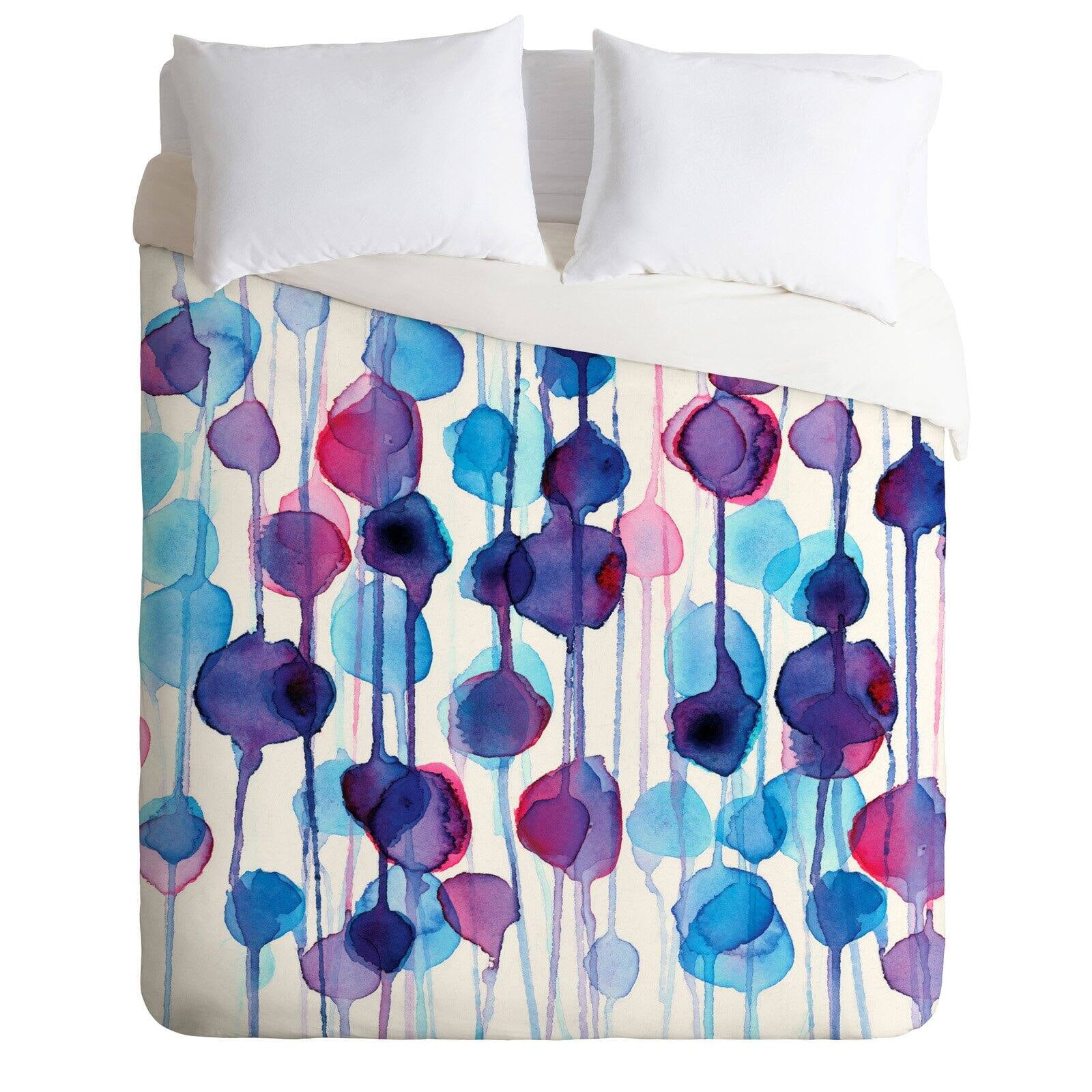 CMYKaren Abstract Watercolor Duvet Cover by Deny Designs