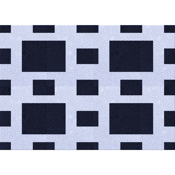 Ahgly Company Machine Washable Indoor Rectangle Transitional Dark Slate Blue Area Rugs, 2' x 5'