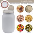 thumbnail image 7 of Darware Farmhouse Gray Mason Jars (Set of 2); Home Decor and Storage Wide Mouth Decorative Mason Jars, Gray-Painted, 7 of 7