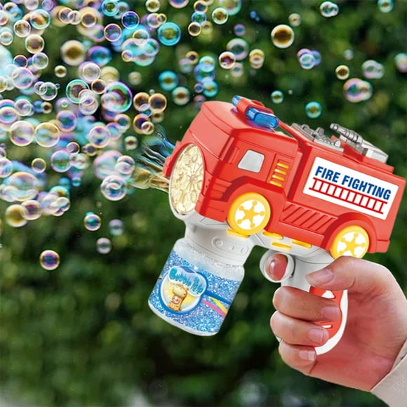 Iumwxz Automatic Bubble Machine 12 Hole Handheld Fan Children Toy Electric Foam Blower Outdoor Indoor Gift Safe Easy Clean 1pc Red