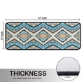 thumbnail image 5 of Kitchen Rugs Sets Of 2,Blue and Orange Floral Boho Pattern Anti Fatigue Kitchen Mat Rugs Non Slip Washable,Decorative Kitchen Floor Mats for Kitchen,Sink,Laundry,17"x47"+17"x47", 5 of 5