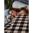 thumbnail image 3 of Twin Flat Sheet 66"x96", Black Plaid Soft Lightweight Bedding Flat Sheets Only, Vintage Country Gray Buffalo Check Gingham Brushed Microfiber Top Bed Sheet, Breathable StainResistant Bedsheets, 3 of 9