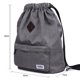 thumbnail image 2 of KAUKKO Cordón Deportes Mochila Gimnasio Yoga Bolsa Hombro Mochila para Hombres y Mujeres KAUKKO  K1031-Grey(2pc), 2 of 4